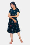 Sweetmoon Long T Shirt Nightdress - Blue — thumbnail 1